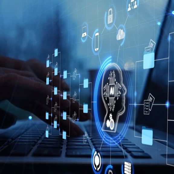 KI WorkshopPlus  Ein Bildschirm mit Logos von KI Lösungen