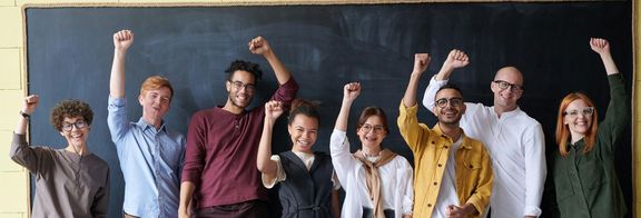 vielfältiges Arbeitsteam